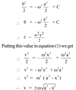 simple harmonic motion equation