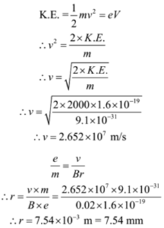 Thomson S Experiment Numerical Problems To Calculate E M Ratio