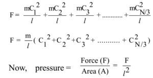 Pressure Exerted by Gas