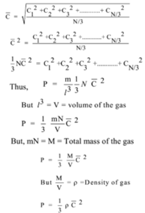 Pressure Exerted By Gas Explanation On The Basis Of Kinetic Theory
