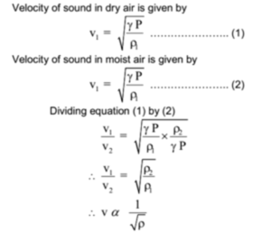 Speed of Sound in Gaseous Medium and Factors Affecting it