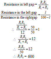 Wheatstone's metre bridge