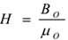 Magnetic intensity