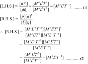 Correctness Of Physical Equation Dimensions Of New Physical Quantity