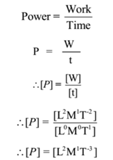 Dimensional Analysis - Power