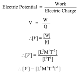 Dimensional Analysis - Electric Potential