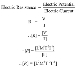 Dimensions and Unit - Electric Potential