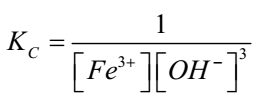 Expression for equilibrium constant