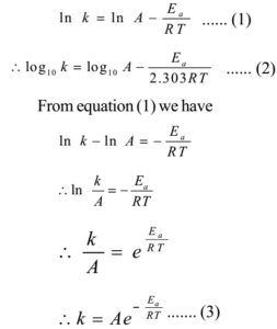 Arrhenius Equation