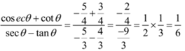 Signs of Trigonometric Ratios