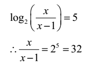 Solve for x