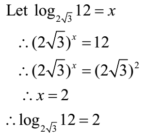 Definition of Logarithm