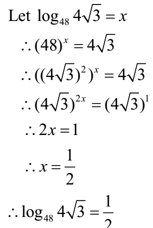 Definition of Logarithm