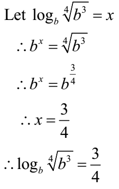 Definition of Logarithm