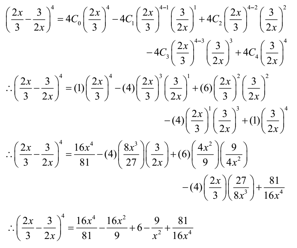 Binomial Theorem The Fact Factor