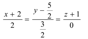 Equation of Line in Space