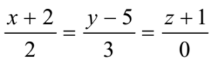 Equation of Line in Space