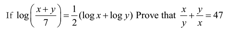 Use of Laws of Logarithms