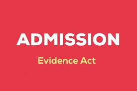 Admission under Evidence Act